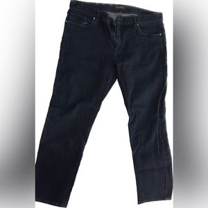 Ermenegildo Zegna Mens Dark Wash Tailored Fit Straight Leg Stretch Jeans size 38